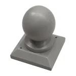 Post Cap & Ball Finial Painted Autumn Tide