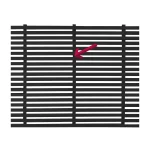 Slatted Panel Vertical Joining Strip Painted Black