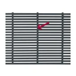 Slatted Panel Vertical Joining Strip Painted Charcoal