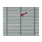 Slatted Panel Vertical Joining Strip Painted Dedham Vale