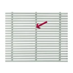 Slatted Panel Vertical Joining Strip Painted Manhattan Grey