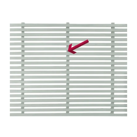 Slatted Panel Vertical Joining Strip Painted Manhattan Grey
