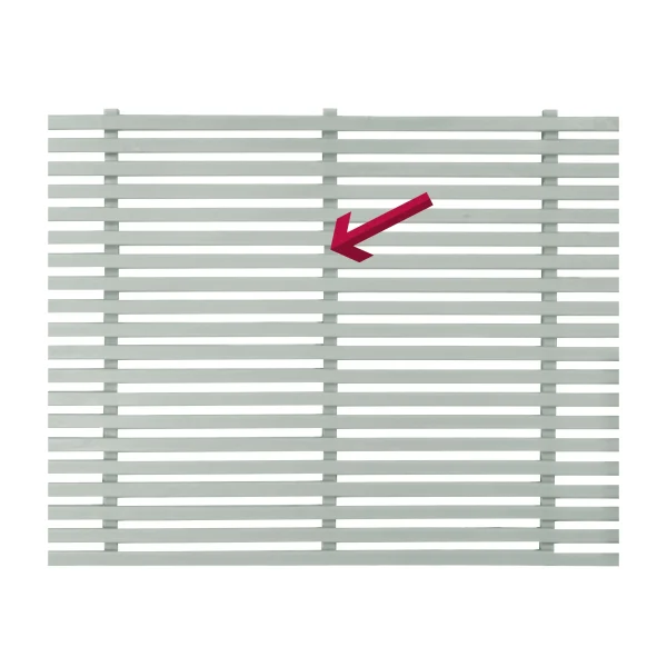 Slatted Panel Vertical Joining Strip Painted Manhattan Grey