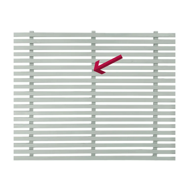 Slatted Panel Vertical Joining Strip Painted Manhattan Grey
