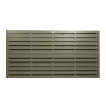 RHS Prestige Double Slatted Panel Dark Olive