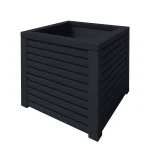 RHS Prestige Slatted Planters Square Large Painted Black