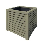 RHS Prestige Slatted Planters Square Large Painted Dark Olive