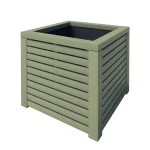 RHS Prestige Slatted Planters Square Large Painted Gorse Green