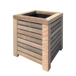 RHS Prestige Slatted Planters Square Small Western Red Cedar