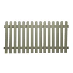 Rounded Top Picket Fencing - 900mm high - Dark Olive