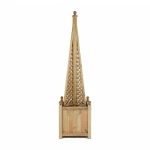 Square Planter With Trellis Obelisk Natural