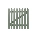 Rounded Top Picket Gate 900mm high - Gorse Green