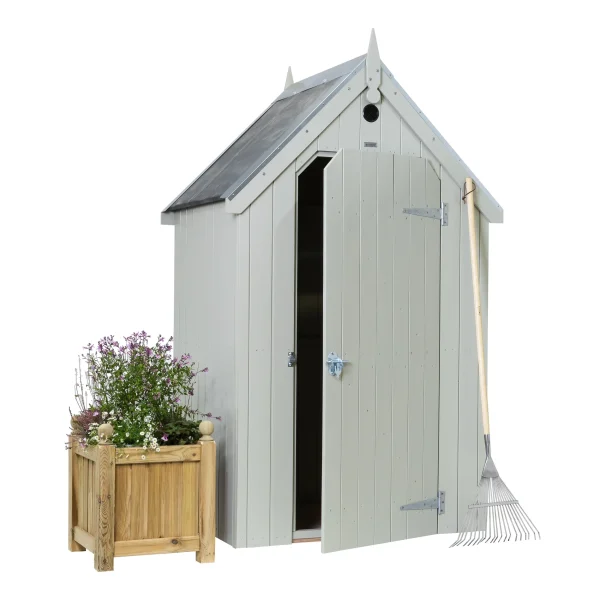 RHS Garden Store with EPDM Roof - Painted Manhattan Grey