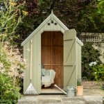 RHS Large Garden Shed in Manhattan Grey