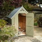 RHS Large Garden Shed in Manhattan Grey