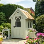 RHS Prestige Albertine Garden Shed in Manhattan Grey