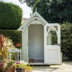 RHS Prestige Albertine Garden Shed in Manhattan Grey