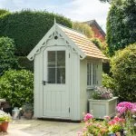 RHS Prestige Victorian Garden Shed in Manhattan Grey