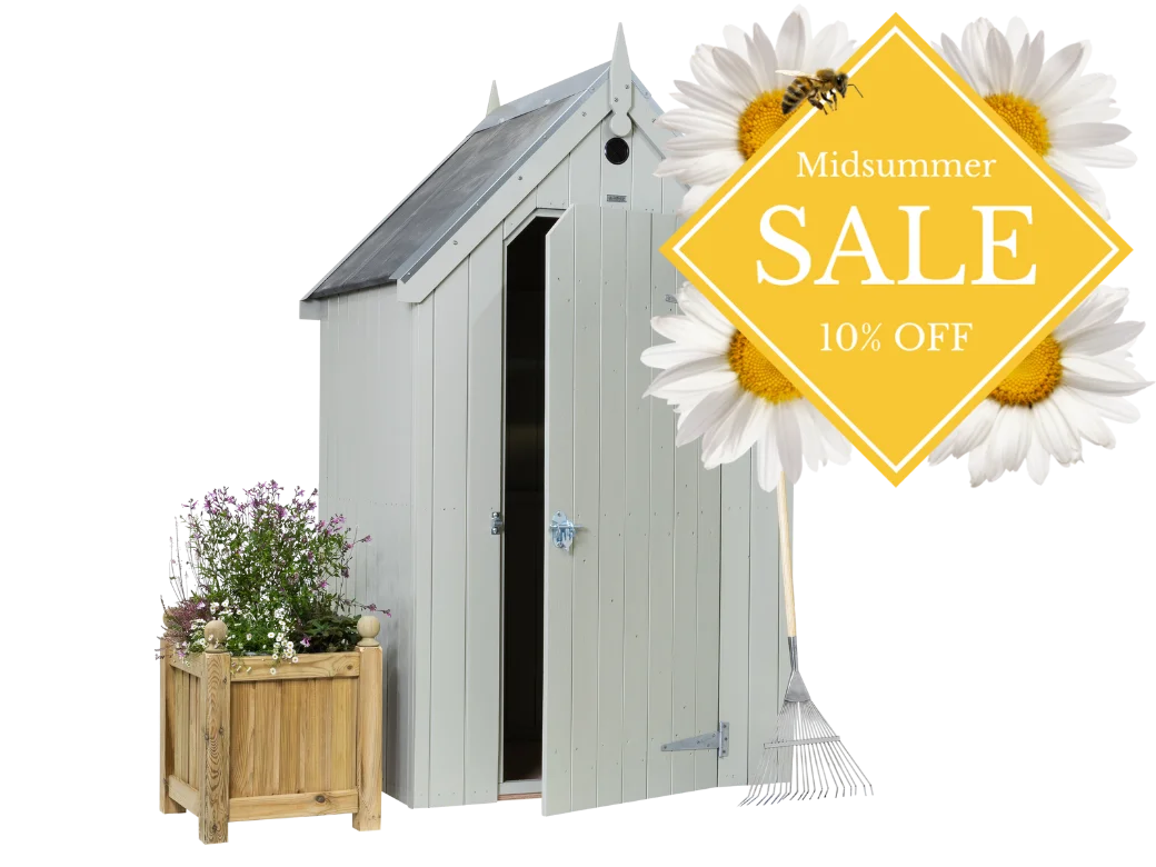 RHS Garden Store with a 10% off Midsummer Sale graphic
