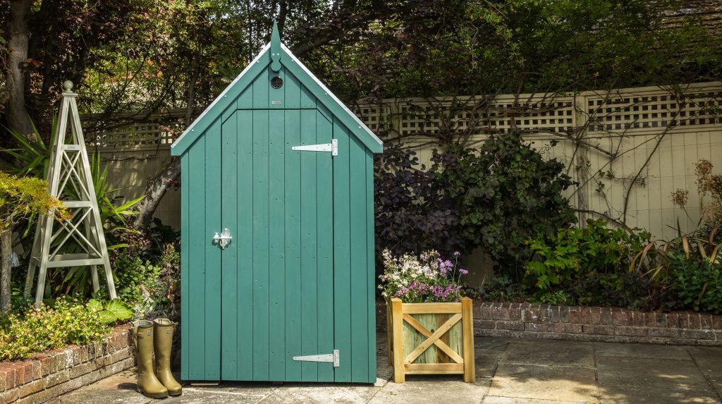 RHS Garden Shed painted in Dedham Vale