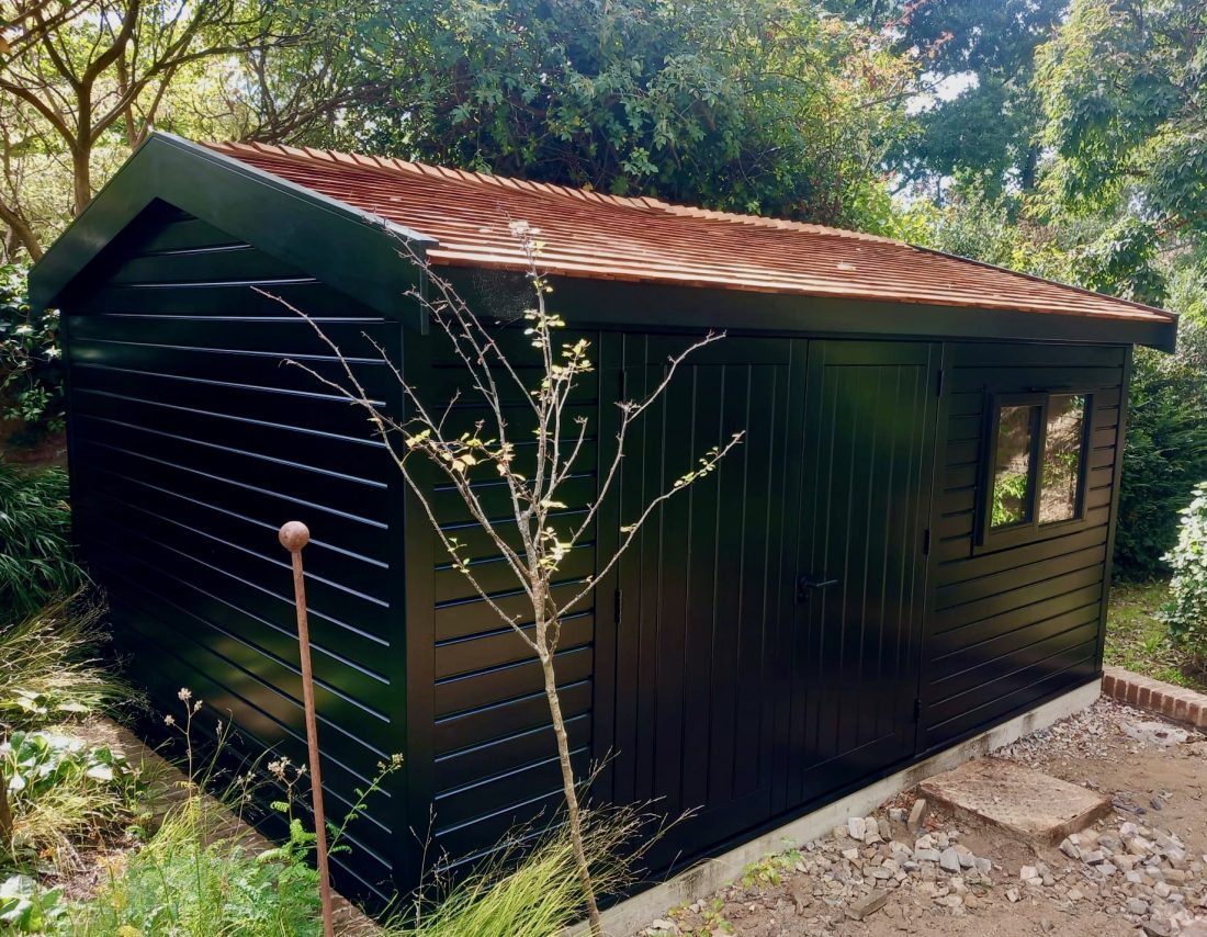 Large Bespoke Bike Store painted Black