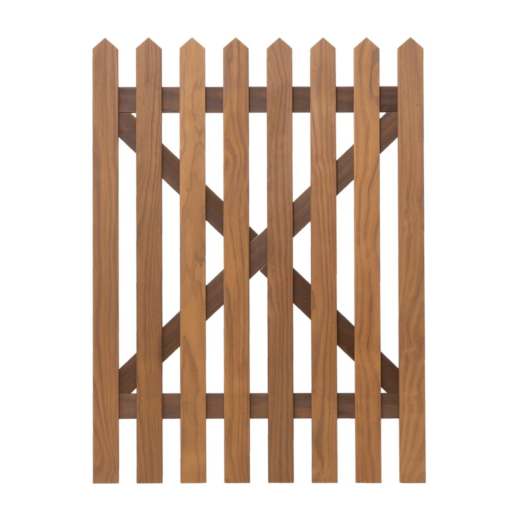 RHS Prestige Pointed Top Picket Gate Front in Thermally Treated 1200mm high