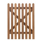 RHS Prestige Pointed Top Picket Gate Front in Thermally Treated 1200mm high