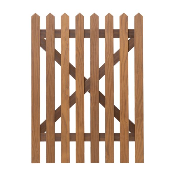 RHS Prestige Pointed Top Picket Gate Front in Thermally Treated 1200mm high