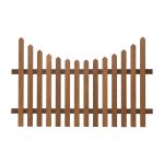 RHS Prestige Concave Pointed Top Picket Fencing in Thermally Treated Timber
