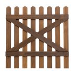 RHS Prestige Prestige Chamfered Top Picket Gate back 900mm x 900mm in Thermally Treated Timber