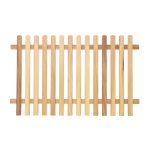 RHS Prestige Chamfered Top Picket Fencing in Iroko 1200mm high