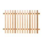 RHS Prestige Chamfered Top Picket Fencing in Western Red Cedar 1200mm high