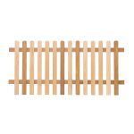 RHS Prestige Chamfered Top Picket Fencing in Iroko 900mm high