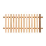 RHS Prestige Chamfered Top Picket Fencing in Western Red Cedar 900mm high
