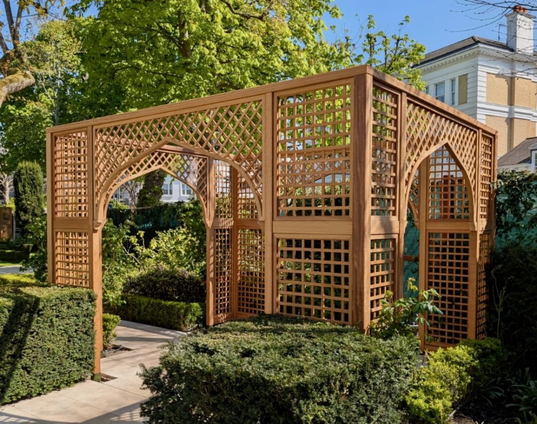 Decorative Pergola in Iroko