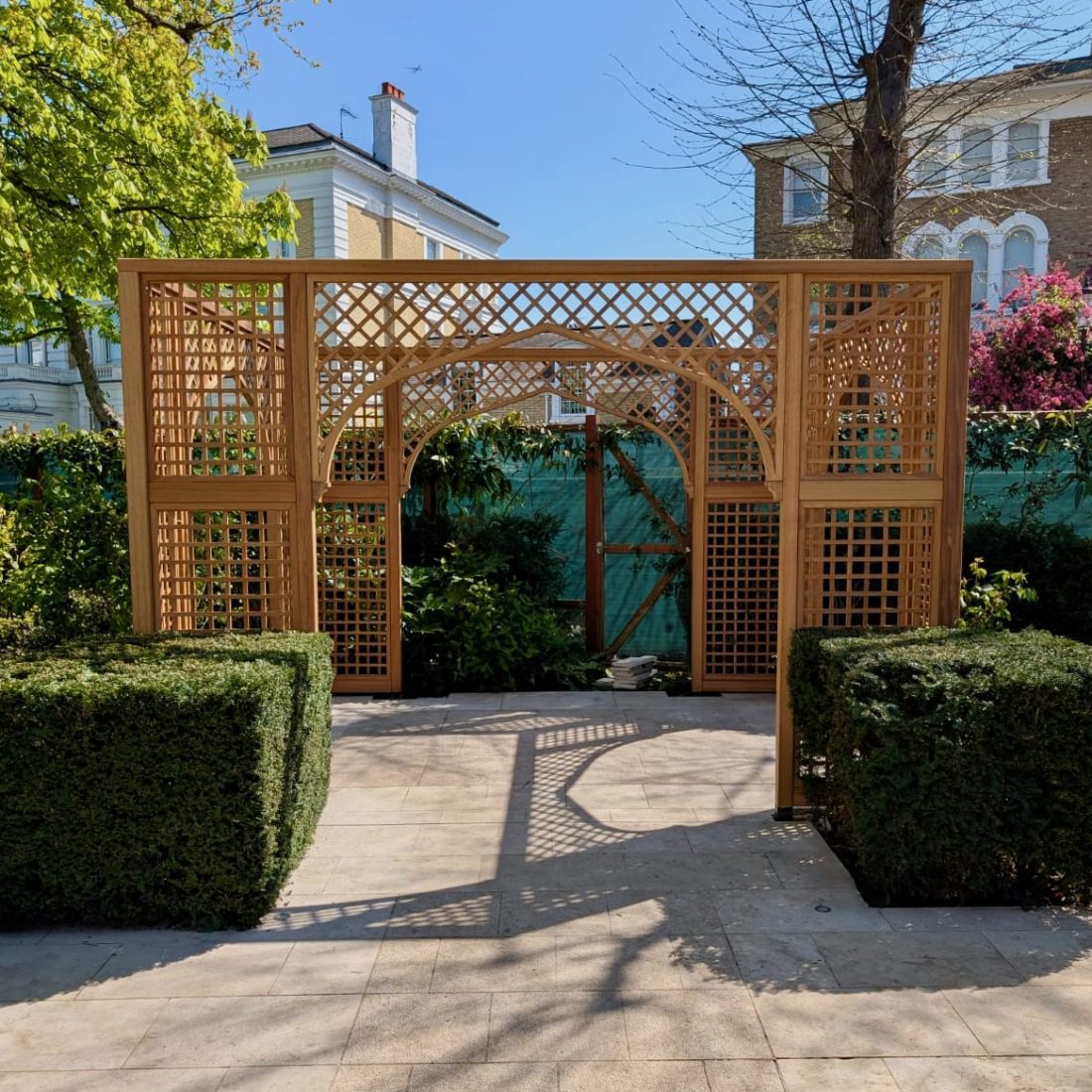Decorative Pergola in Iroko