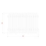 RHS Prestige Chamfered Top Picket Fencing 1200