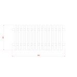 RHS Prestige Chamfered Top Picket Fencing 900