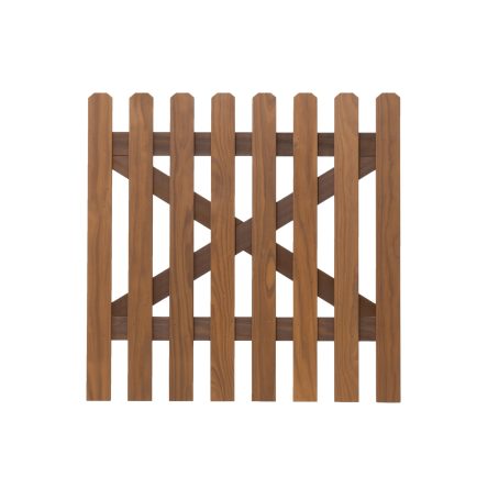 RHS Prestige Chamfered Top Picket Gate Front in Thermally Treated Timber 900mm high