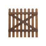 RHS Prestige Rounded Top Picket Gate back in Thermally Treated 900mm high