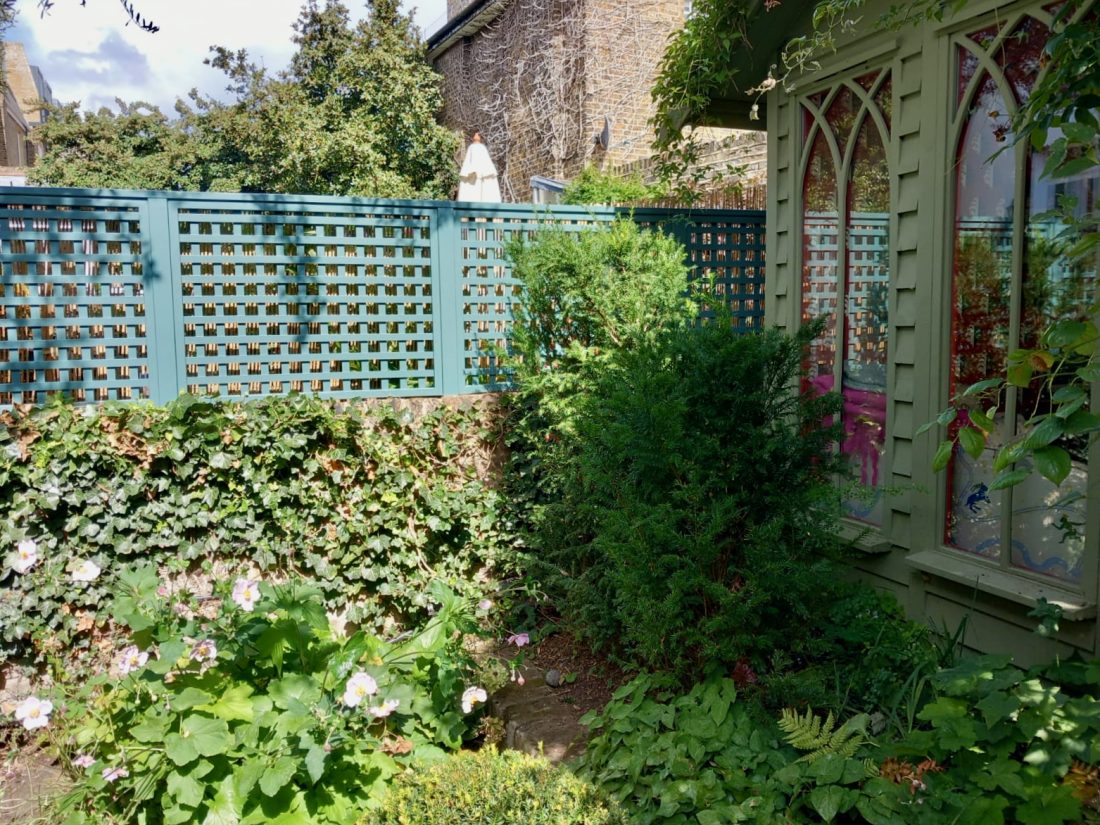 Bespoke Square Trellis with a 48mm gap, painted in Original No.10