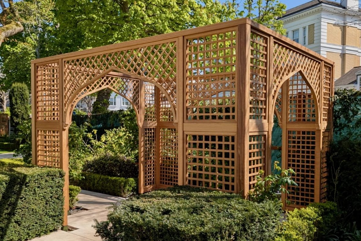 Decorative Pergola in Iroko