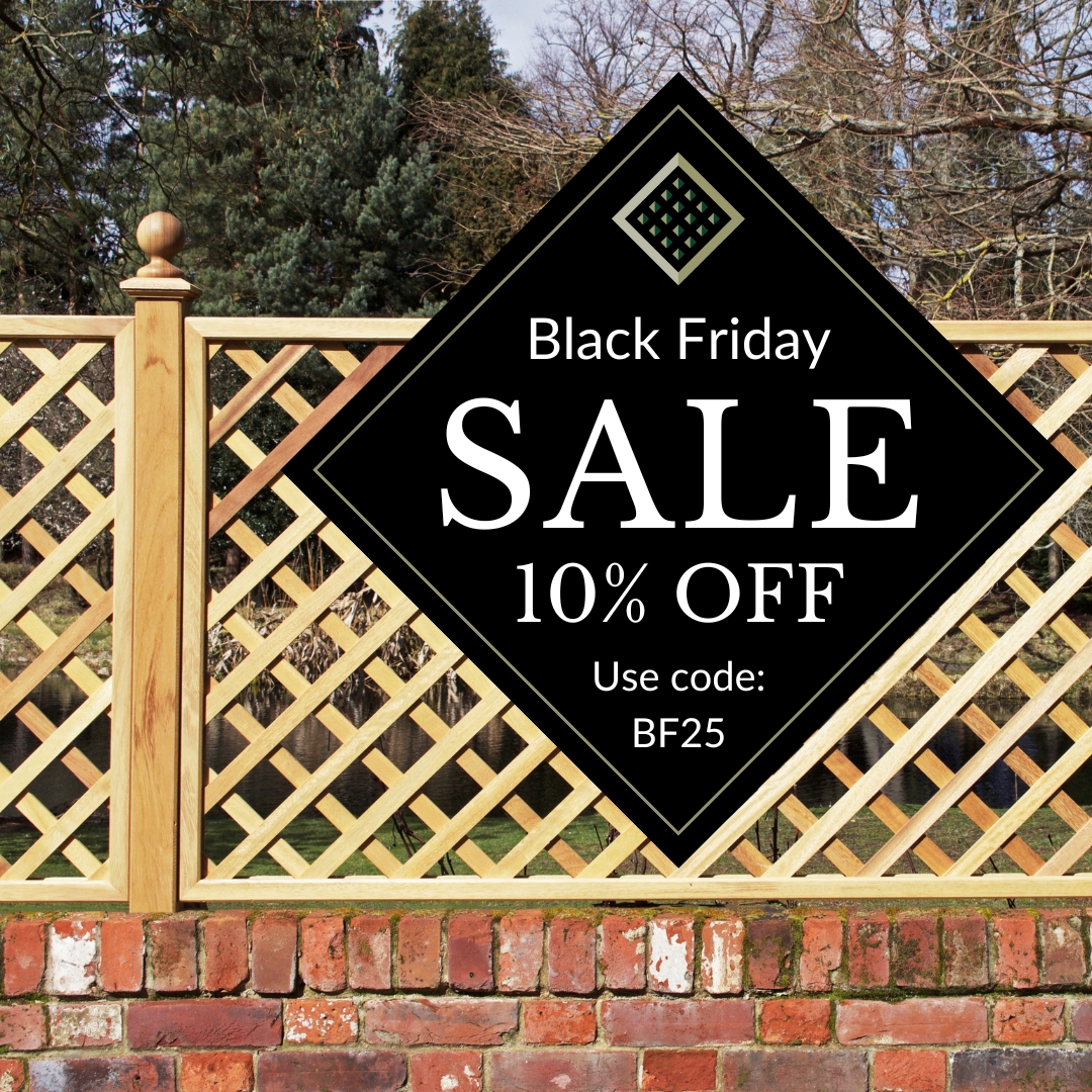 RHS Prestige Trellis with a Black Friday Sale Graphic overlayed