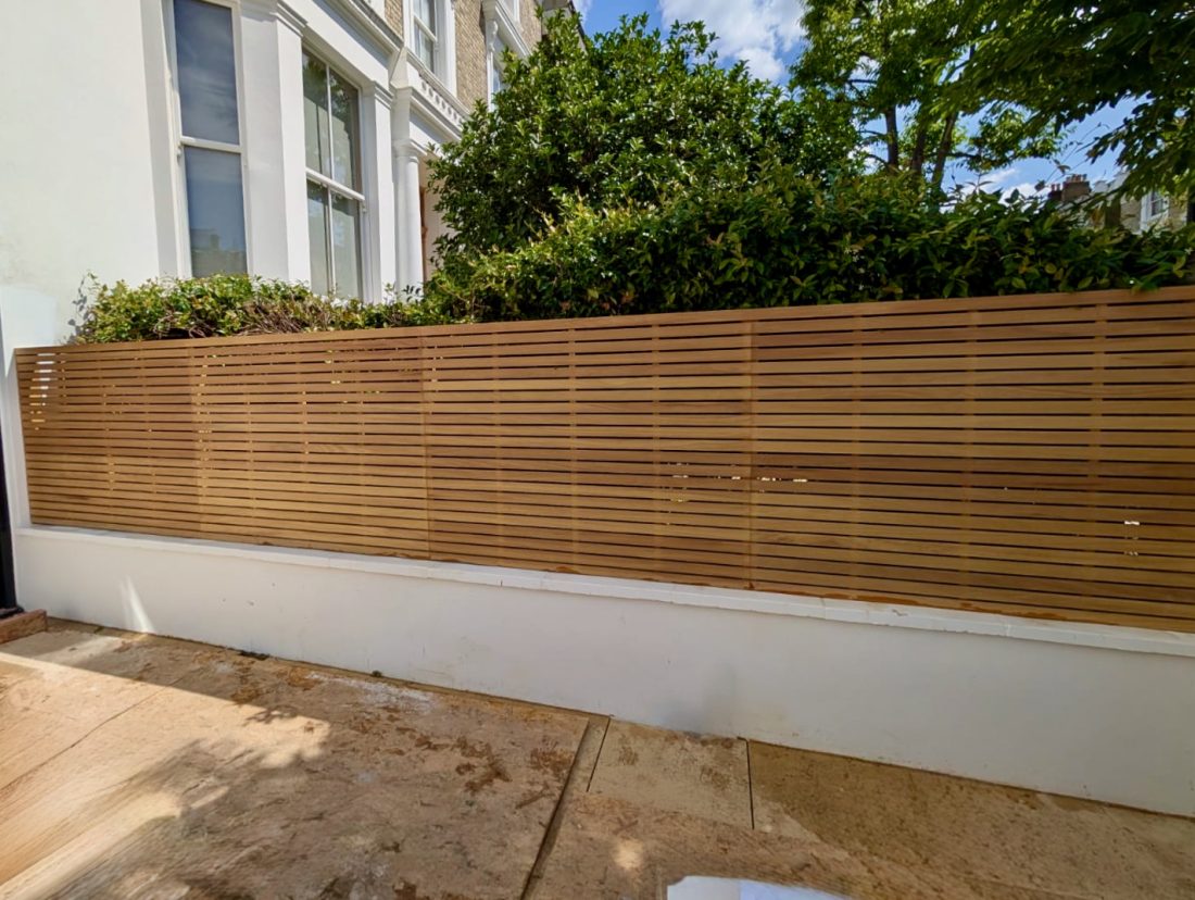 Bespoke slatted panels