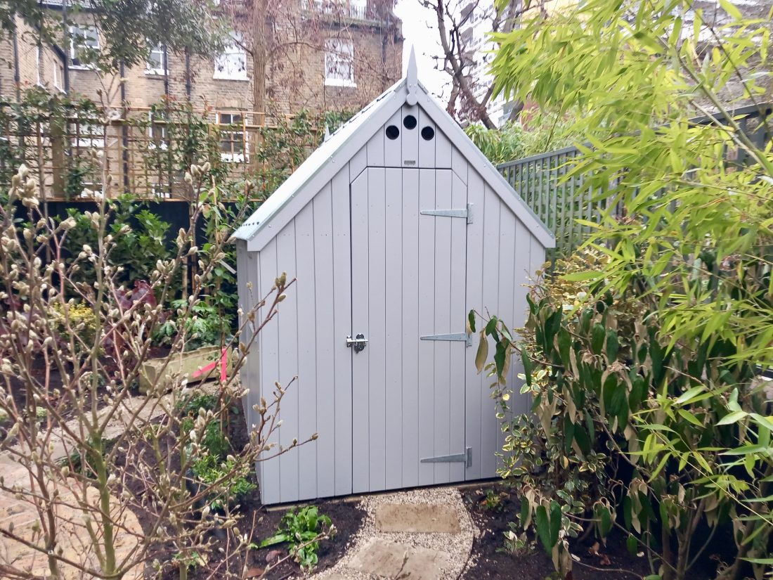 RHS Large Garden Shed in Stone