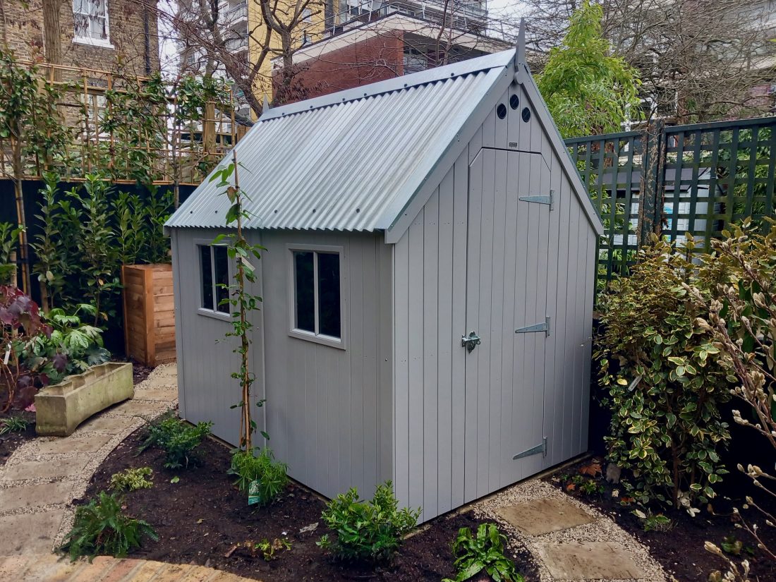RHS Large Garden Shed in Stone