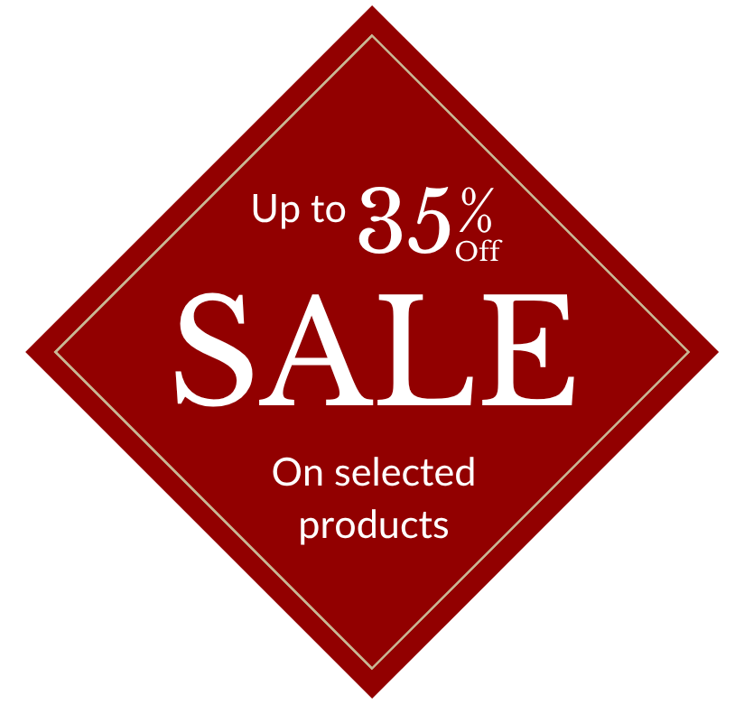 Up to 35% off sale badge