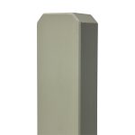 Prestige Chamfered Top Picket Fence Post in Manhattan Grey 90mm