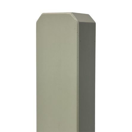 Prestige Chamfered Top Picket Fence Post in Manhattan Grey 90mm