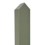 Prestige Pointed Top Picket Fence Post in Manhattan Grey 70mm